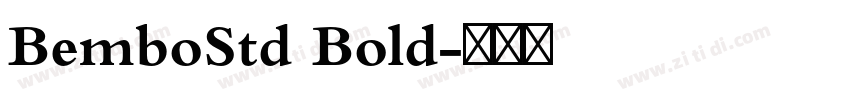 BemboStd Bold字体转换